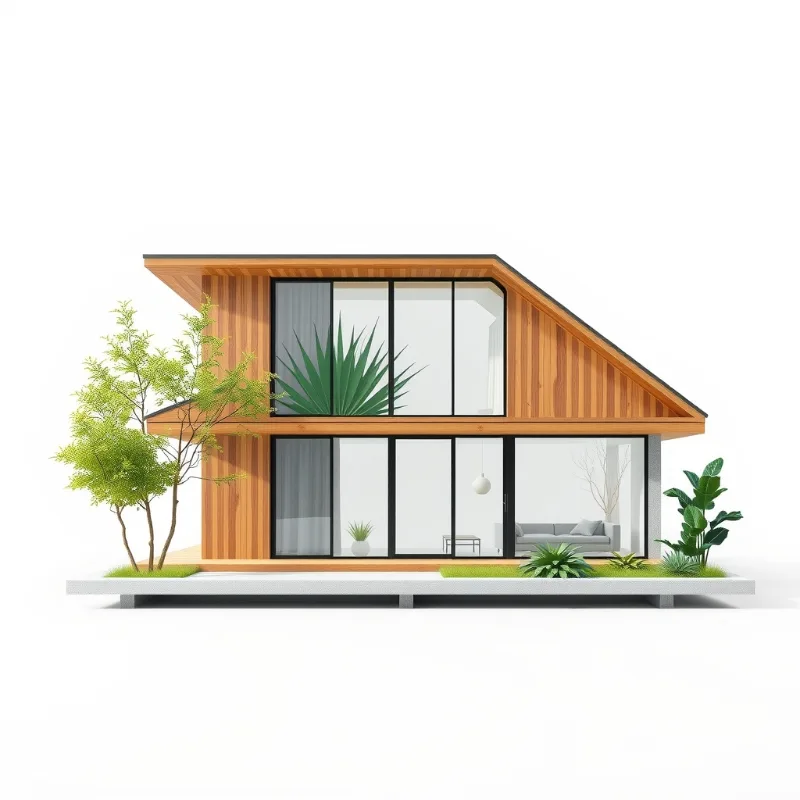 แบบบ้านรักษ์โลก Modern Green